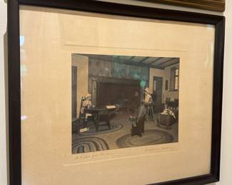 Framed Wallace Nutting Print