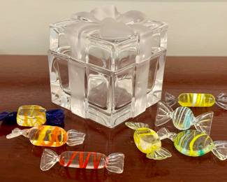 Tiffany & Co. Trinket Box & Murano Glass Candy