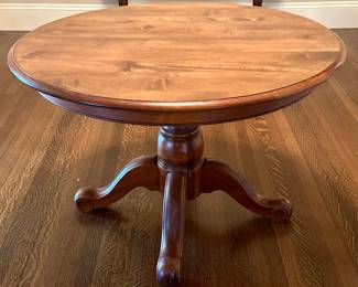 Ethan Allen Table with extra leaf and Custom Tablecloth