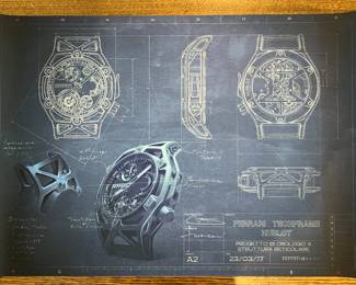 Ferrari Techframe Hublot Stretched Canvas Artwork