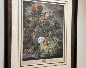 Hand Colored Engraving