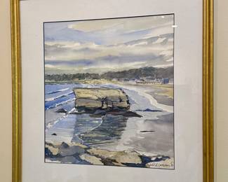 "Table Rock" Watercolor, Signed John K. Grosvenor, '13