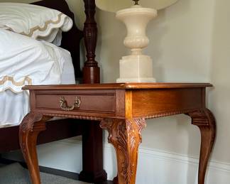 (2) Side Tables with Claw on Ball Feet