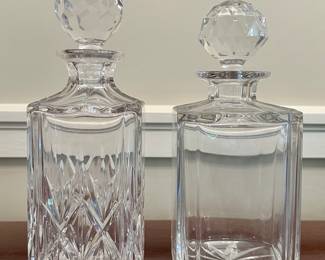 (2) Crystal Decanters 