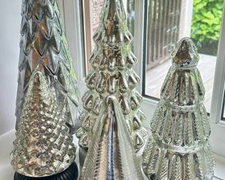Mercury Glass Xmas Trees