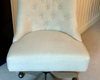 Pottery Barn Hayes Tufted Swivel Desk Chair