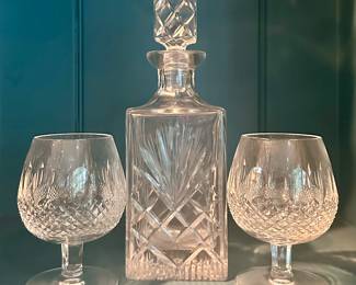 Waterford Brandy Sniffers & Decanter