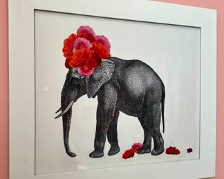 Framed Elephant Print