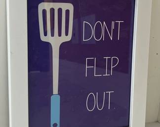 Don't Flip Out Framed Print