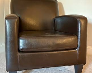 Faux Leather Armchair