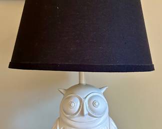 (2) Owl Lamps
