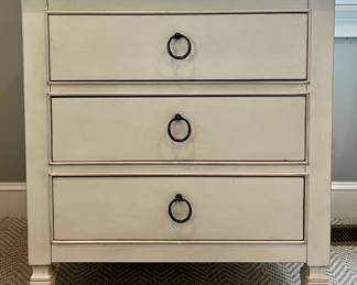 (2) Three Drawer Nightstands