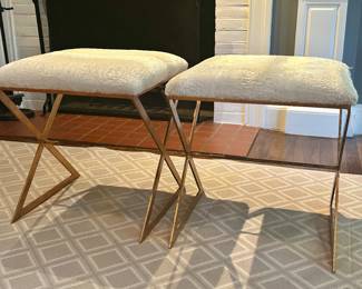 (2) X Side Gu Stools