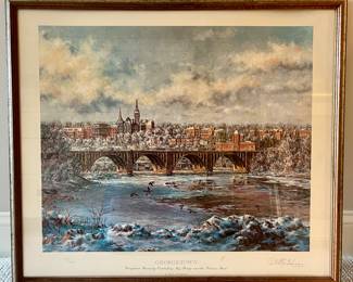 Georgetown Lithograph, Signed Paul McGehee 