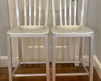 (2) Crate & Barrel Bar Stools