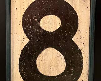 Painted Wood Number