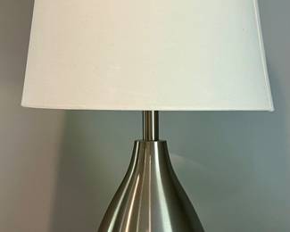 Brushed Chrome Teardrop Lamp