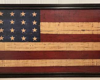 American Flag Stretched Canvas Art