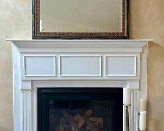 Mantle Mirror with Carved Border