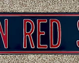 Boston Red Sox Street Sign