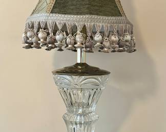 Crystal Lamp with Tassel Shade