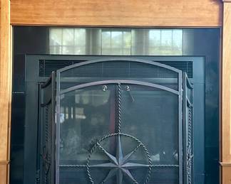 Folding Fireplace Screen