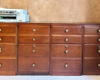 (4) Thomasville Furniture Filing Cabinets