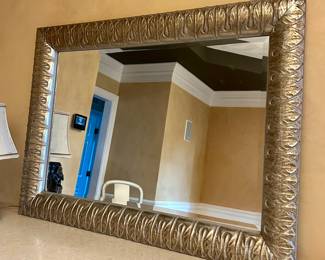 Ornate Carved Two Tone Mirror