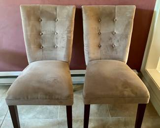 (2) Taupe Side Chairs