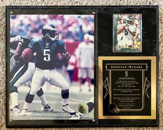 Framed Donovan McNabb Football Memorabilia