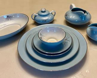 Vintage Franciscan "Silver Pine" China Set