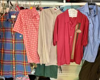 Men’s button down shirts.