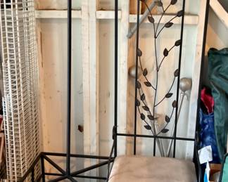 Metal hall rack & coat tree.