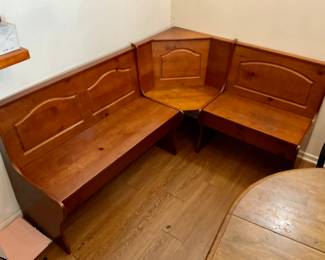 Wood Corner Bench Seating