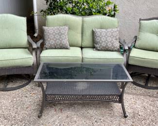 Outdoor patio furniture.