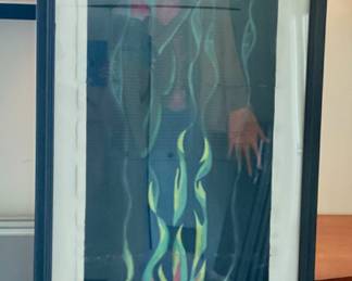 Very Unique & Haunting Derek Long print. Large - 7 ft x 2 1/2 ft.