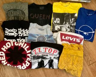 Band tees. Levi’s & Lucky brand tees.