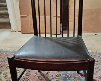 One of 8 Arnie Vodder mid-century modern dining room chairs mfg. by Sibast, Denmark, 1960-1969.