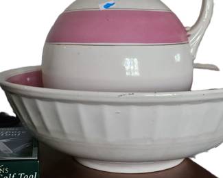 Another pitcher and wash basin.
