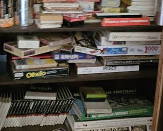 Some of many vintage board games (items sold separately).