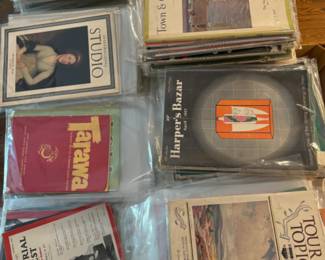 Vintage Magazines- Vogue, Harpers Bazaar, Town and Country, and Asia. Some 100 years old and in excellent shape!