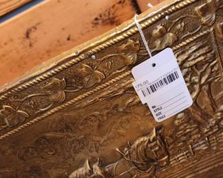 Brass Embossed Fireplace Box