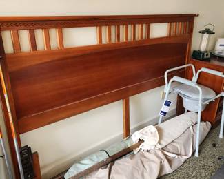 King Size Headboard, Desk, Lamps