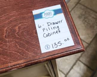 6 Drawer Filing Cabinet
