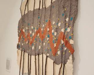 Abstract Mixed Media Wall Sculpture