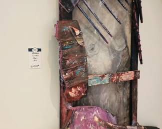 Abstract Wooden Chair Art