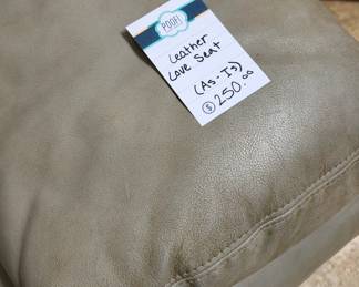 Leather Loveseat
