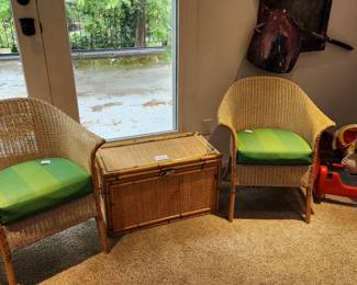 Wicker Armchair A, Wicker Armchair B, Wicker Storage
