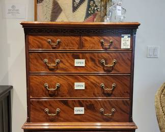 Chest of Drawers with Brass Handles