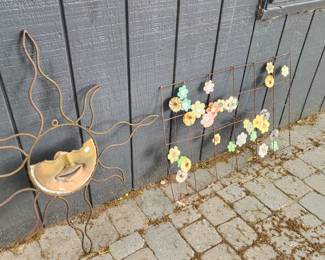 Iron & Ceramic Sun Hanging